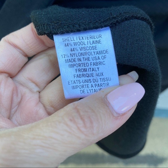 Milly of New York Women’s vintage black wool wrap dress sz S - Picture 5 of 5